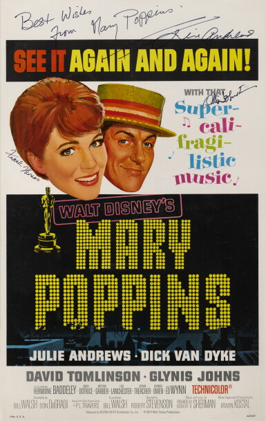View full screen - View 1 of Lot 20. MARY POPPINS (1964) POSTER, US.