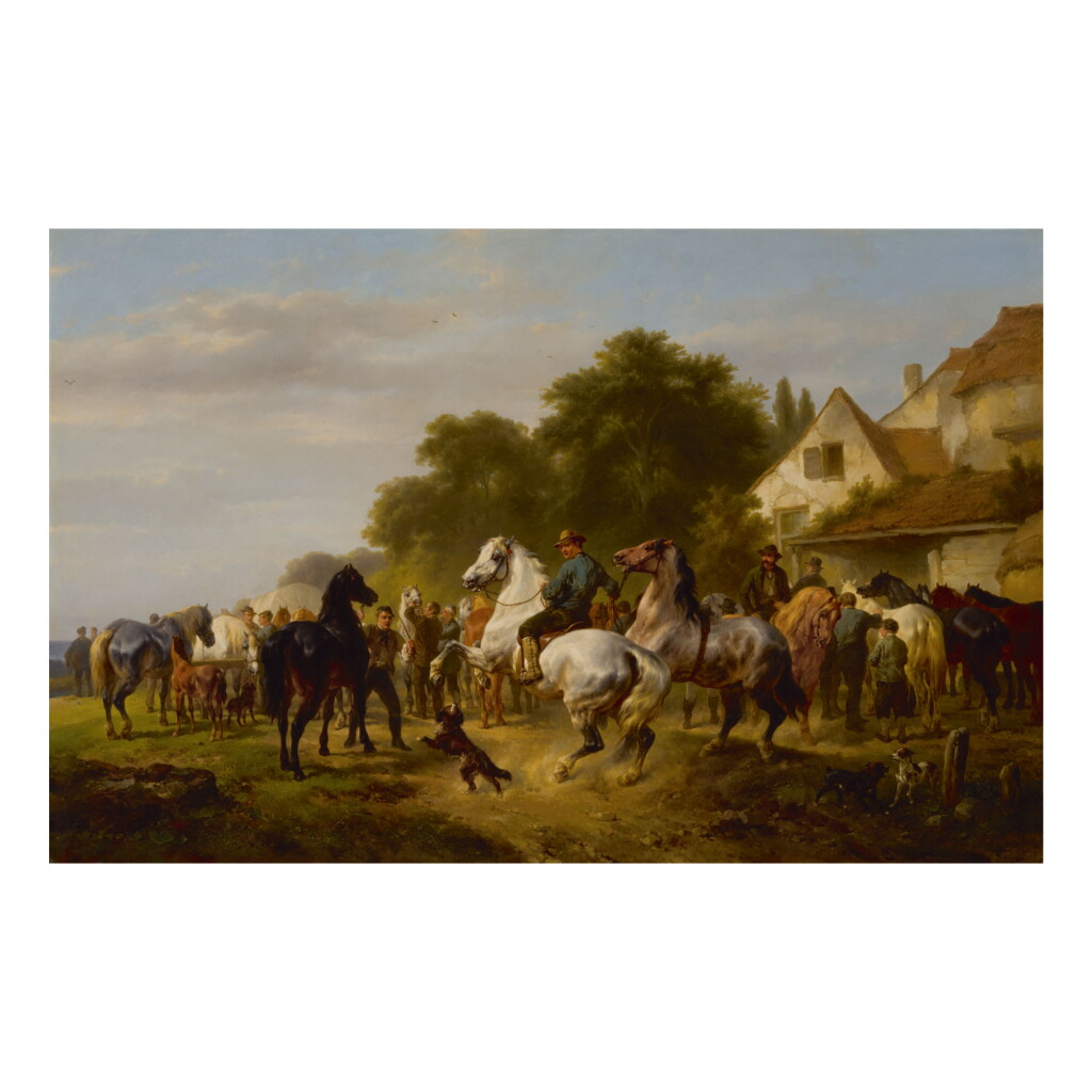 View full screen - View 1 of Lot 404. WOUTERUS VERSCHUUR | THE HORSE FAIR .