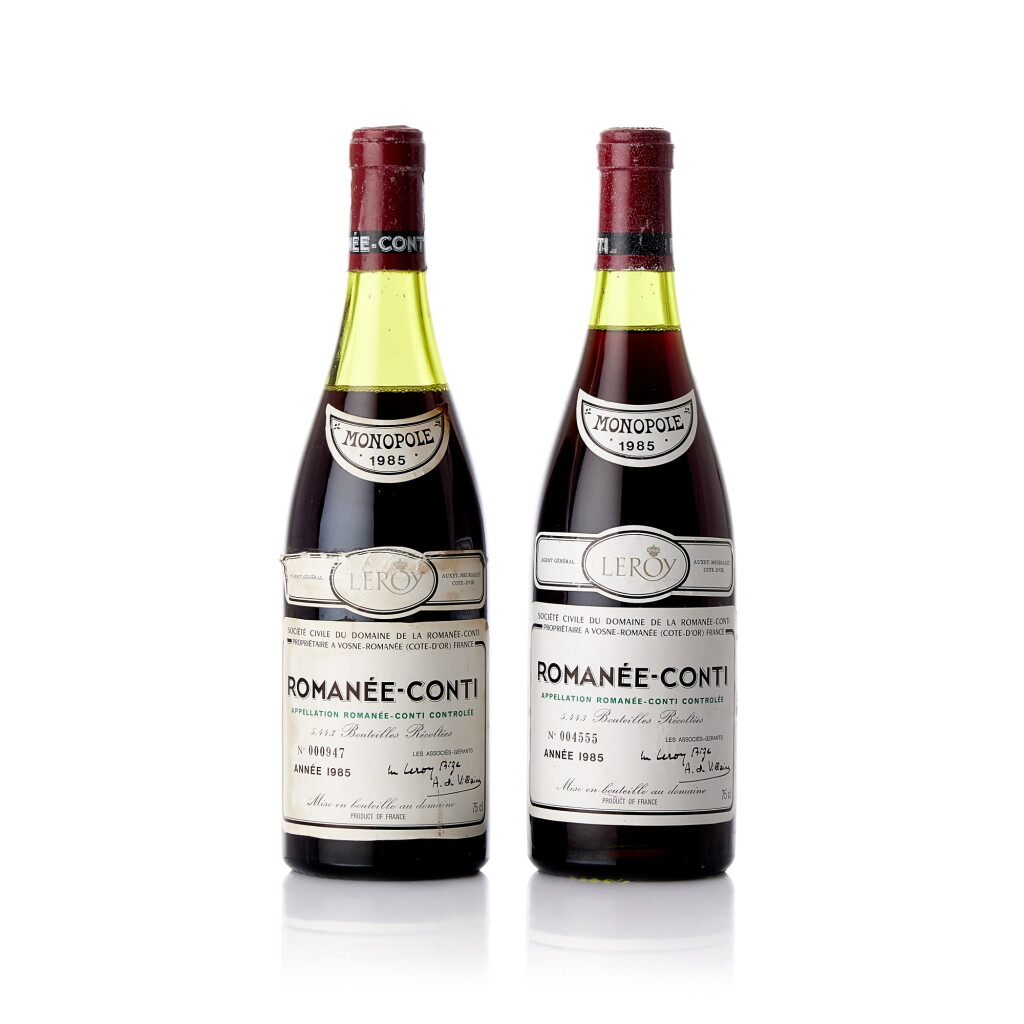 View full screen - View 1 of Lot 6363. Romanée Conti 1985 Domaine de la Romanée-Conti (1 BT).