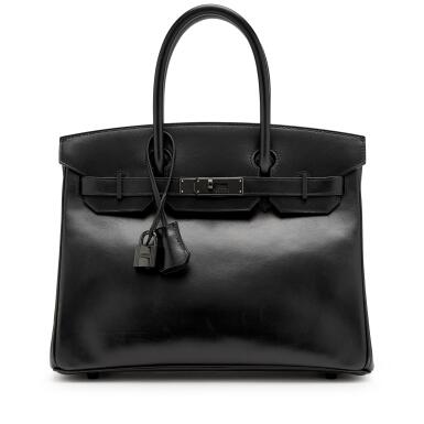View full screen - View 1 of Lot 29. Limited Edition So Black Box Birkin 30 Black PVD Hardware, 2010.