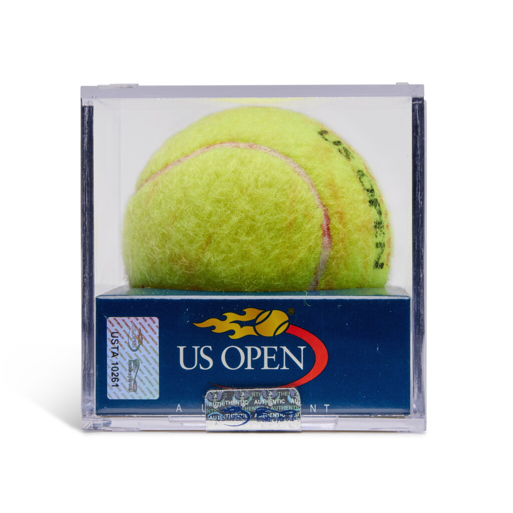 Voir en plein écran - Voir 1 du lot 5. Serena Williams 2013 US Open 'Championship Clinching' Match-Point Tennis Ball.