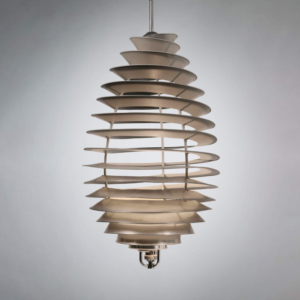 View full screen - View 1 of Lot 80. A Rare "PH Spiral" Ceiling Light.