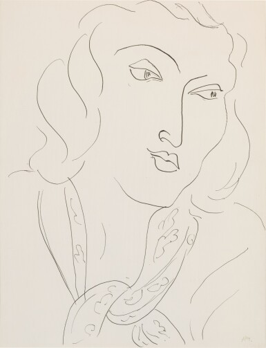 View full screen - View 1 of Lot 415. Femme au foulard.