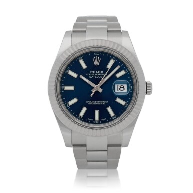 View full screen - View 1 of Lot 421. Datejust II, Ref. 116334 Stainless steel and white gold wristwatch with date and bracelet Circa 2016 | 勞力士 116334型號「Datejust II」精鋼及白金鍊帶腕錶備日期顯示,年份約2016.