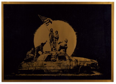 View full screen - View 1 of Lot 23. BANKSY | GOLD FLAG.