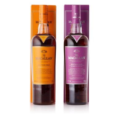 View full screen - View 1 of Lot 359. The Macallan Edition No.2 and No.5 Mixed Lot (2 BT70).