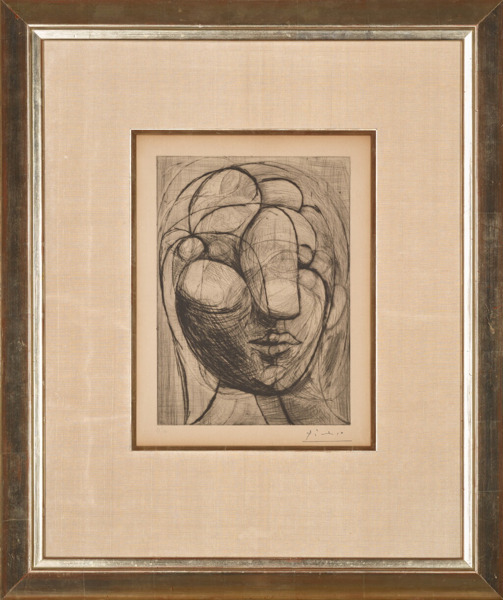 View full screen - View 1 of Lot 115. Tête de femme (B. 250; Ba. 288).
