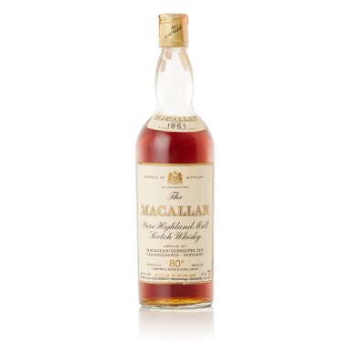 View full screen - View 1 of Lot 9311. The Macallan Campbell Hope & King 80 Proof 1961 (1 BT75).