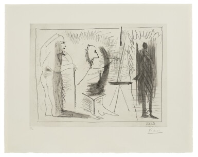 View full screen - View 1 of Lot 114. Dans l'atelier. I (Bloch 1124; Baer 1118).