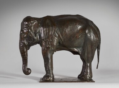 View full screen - View 1 of Lot 38. Éléphant au Repos.