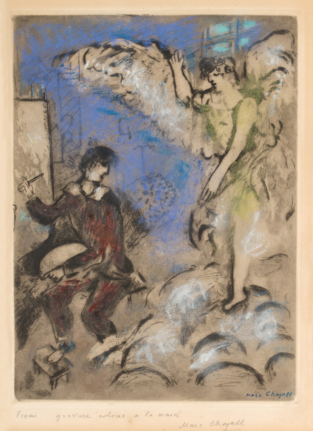 View full screen - View 1 of Lot 100. The Apparition. I (Kornfeld 44).