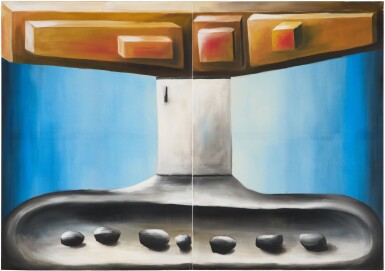 View full screen - View 1 of Lot 165. Kühlschrank (Refrigerator).