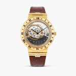 Astrolabium Galileo Galilei, référence 931-22, montre bracelet astronomique en or jaune avec astrolabe, jours et mois, vers 2004