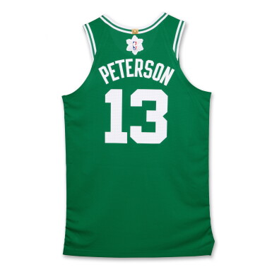 View full screen - View 1 of Lot 122. Drew Peterson ‘Christmas Day’ Boston Celtics 2024-2025 Game Issued Icon Edition Jersey .