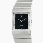 Midas, Reference 4316 | A white gold and diamond-set bracelet watch with diamond-set onyx dial | Circa 1976