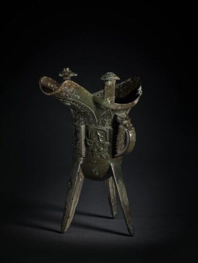 View full screen - View 1 of Lot 2. The Ce Gao Ding Jue, Late Shang dynasty | 商末 冊告丁爵.