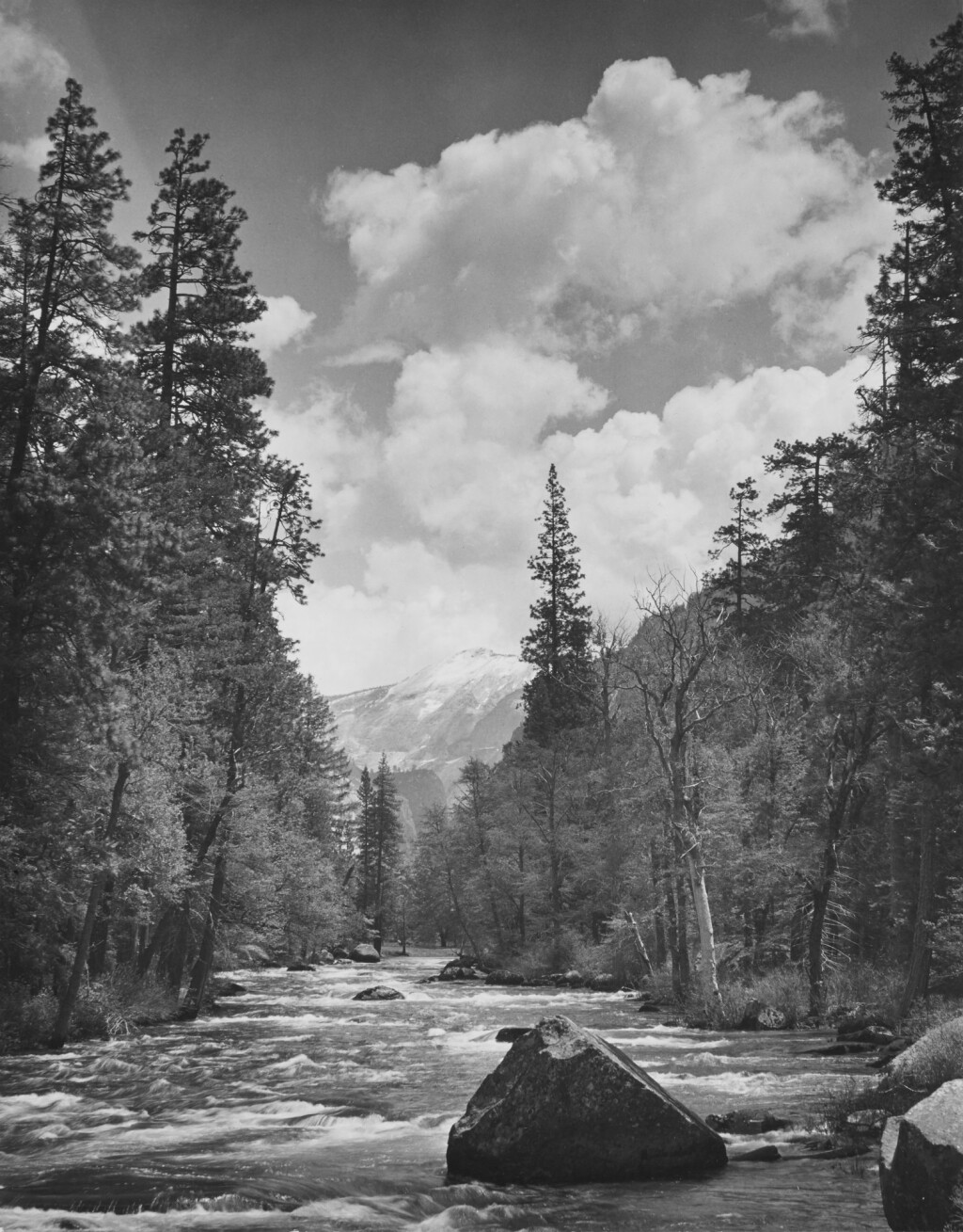 View full screen - View 1 of Lot 47. 'Merced River, Clouds Rest'.