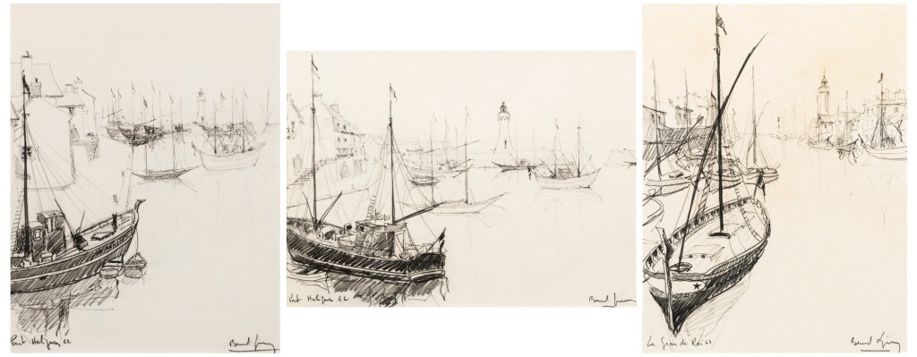 View full screen - View 1 of Lot 201. (i) Port Haliguen (ii) Port Haliguen (iii) Le Grau du Roi.