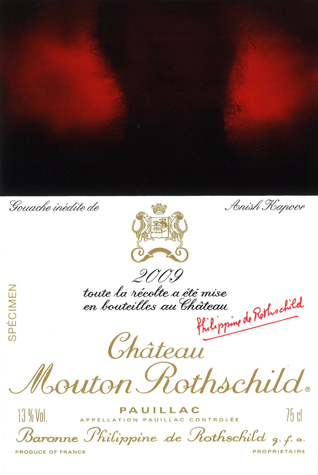 View full screen - View 1 of Lot 103. Château Mouton Rothschild 2009 (6 BT).