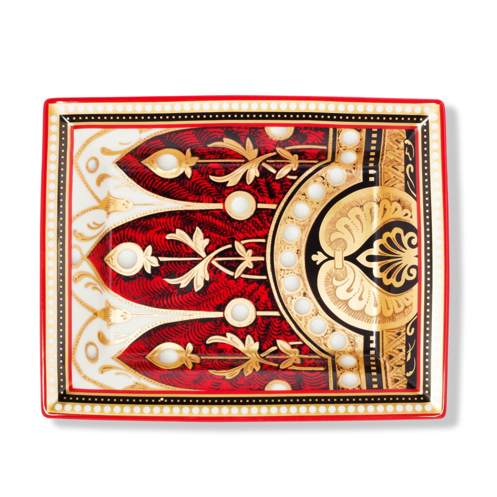 View full screen - View 1 of Lot 31. PORCELAINE DE LIMOGES VIDE POCHE 'ORNEMENTS MOYEN-ÂGE' A PORCELAIN AND ENAMEL DISH, CIRCA 2006.