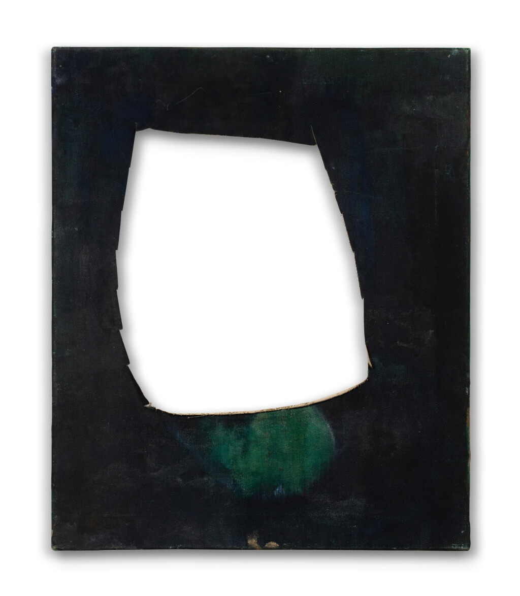 View full screen - View 1 of Lot 13. Hollowed-out stretched painted canvas from Francis Bacon's Paris Studio.