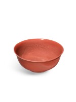 An extremely rare and important imperial copper-red glazed moulded 'dragon' bowl, Ming dynasty, Hongwu period | 明洪武 紅釉印雲龍紋大盌