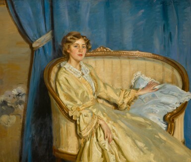 View full screen - View 1 of Lot 68. WILFRID GABRIEL DE GLEHN, R.A. | Blue and Gold.