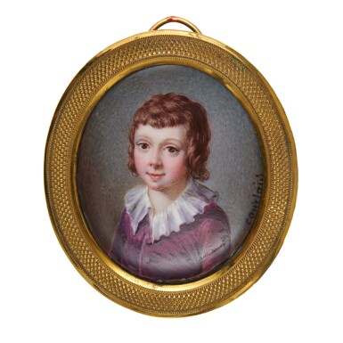 View full screen - View 1 of Lot 170. NICHOLAS ANDRÉ COURTOIS | PORTRAIT OF A YOUNG BOY, CIRCA 1775.