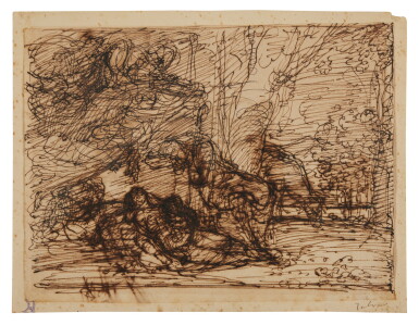 View full screen - View 1 of Lot 299. The Rest on the Flight to Egypt.