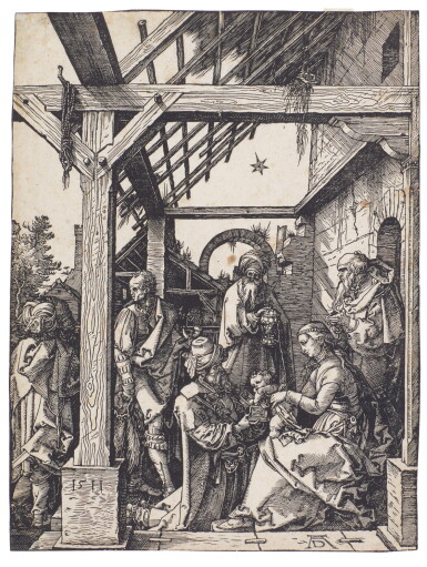View full screen - View 1 of Lot 19. The Adoration of the Magi (B. 3; M., Holl. 208).
