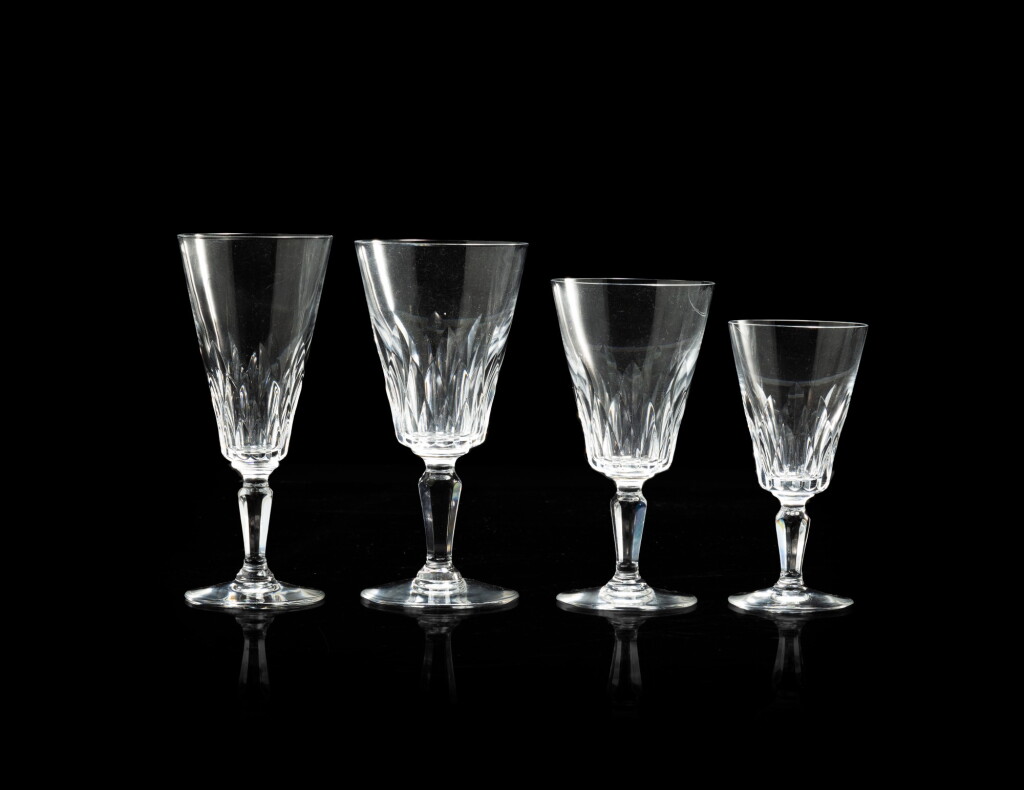 View full screen - View 1 of Lot 189. A set of 46 Baccarat cut-crystal glasses, "Carcassonne" model.