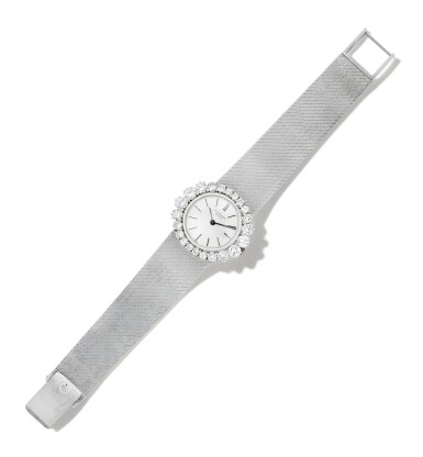 View full screen - View 1 of Lot 73. Patek Philippe | Montre bracelet de dame or et diamants | Lady's gold and diamond wristwatch.