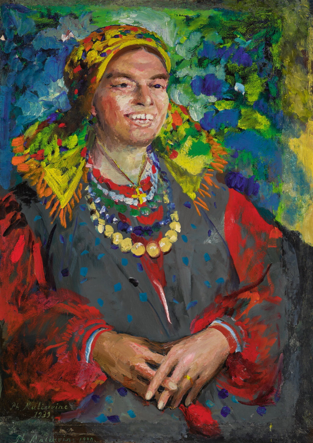 View full screen - View 1 of Lot 45. FILIPP ANDREEVICH MALIAVIN | LAUGHING BABA.