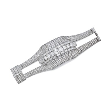 View full screen - View 1 of Lot 13. Diamond Bracelet, France.