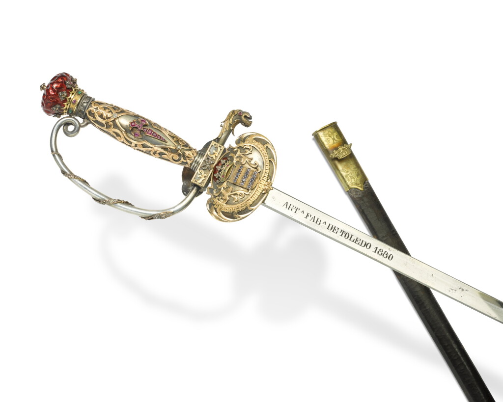 View full screen - View 1 of Lot 141. The Order of Santiago gem-set sword, dated 1880.