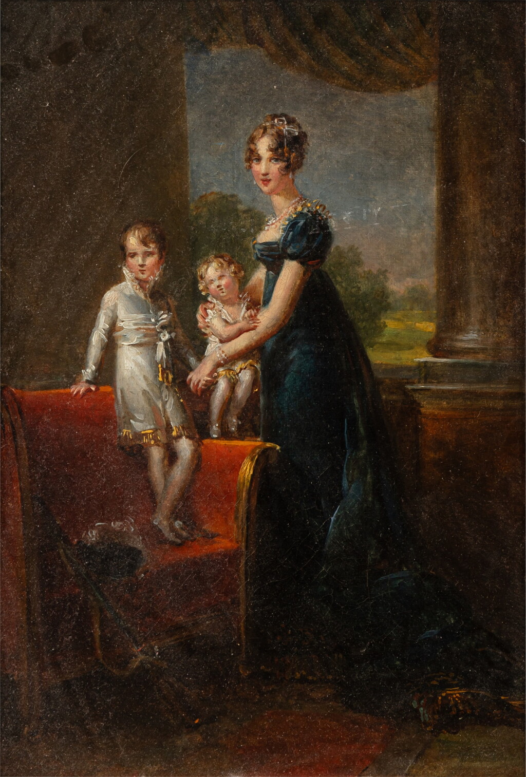 View full screen - View 1 of Lot 71. Hortense with her children.
