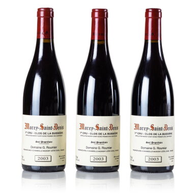 View full screen - View 1 of Lot 223. Morey St. Denis, Clos de la Bussière 2003 Domaine Georges Roumier (3 BT).