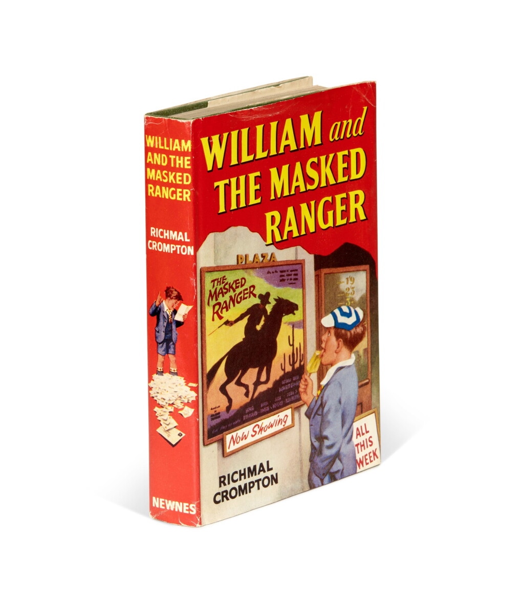 View full screen - View 1 of Lot 29. Richmal Crompton | William and the Masked Ranger, 1966, first edition, presentation copy inscribed.