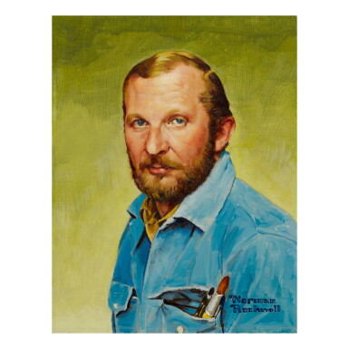 View full screen - View 1 of Lot 27. NORMAN ROCKWELL | PORTRAIT OF RICHARD SLOAN.