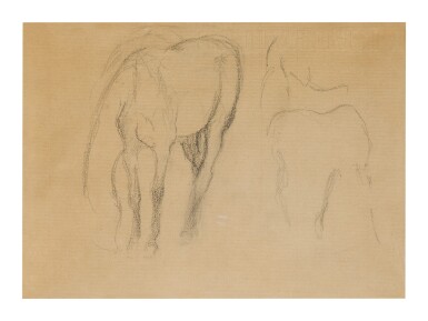 View full screen - View 1 of Lot 11. EDGAR DEGAS | ÉTUDE DE CHEVAL.