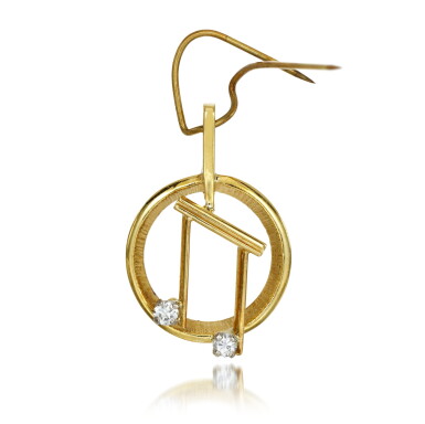 View full screen - View 1 of Lot 290. A diamond pendant, 1980.