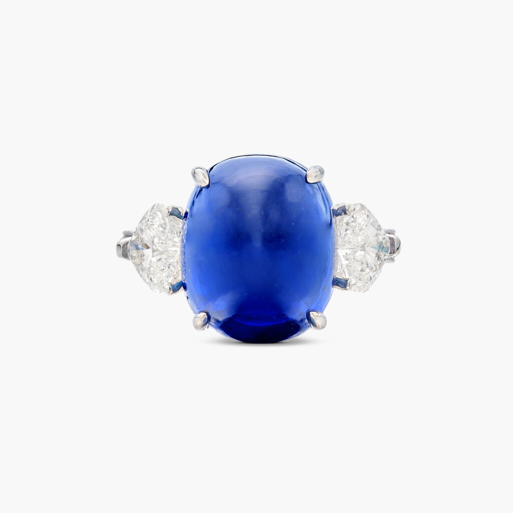 View full screen - View 1 of Lot 448. Sapphire and Diamond Ring .