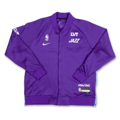 View full screen - View 1 of Lot 179. Cody Williams Utah Jazz 2024-2025 Game Issued City Edition Warmup Set.