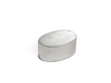 View full screen - View 1 of Lot 410. A Rare Silver Nutmeg Grater, Peter Bentzon, St. Croix and Philadelphia, circa 1810-20.