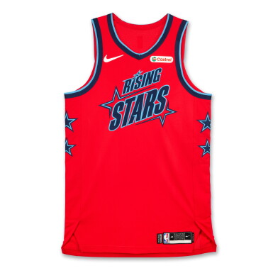 View full screen - View 1 of Lot 17. Matas Buzelis 2025-2026 Game Worn ‘Rising Stars’ Jersey.