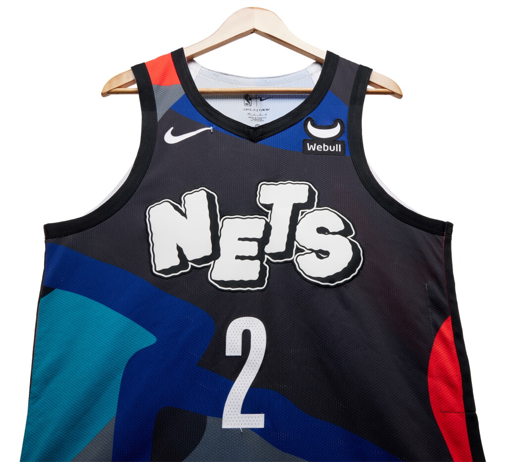 全螢幕檢視 - 查看94Cam Johnson Brooklyn Nets 2023-2024 Game Worn City Edition Jersey的1