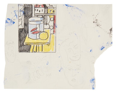 View full screen - View 1 of Lot 569. Still Life with Goldfish (Studies).
