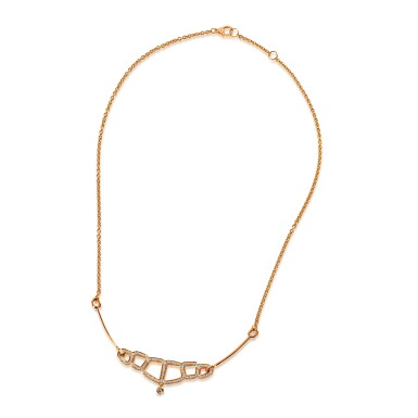 View full screen - View 1 of Lot 718. Yellow Gold and Diamond Niloticus Ombre Pendant.