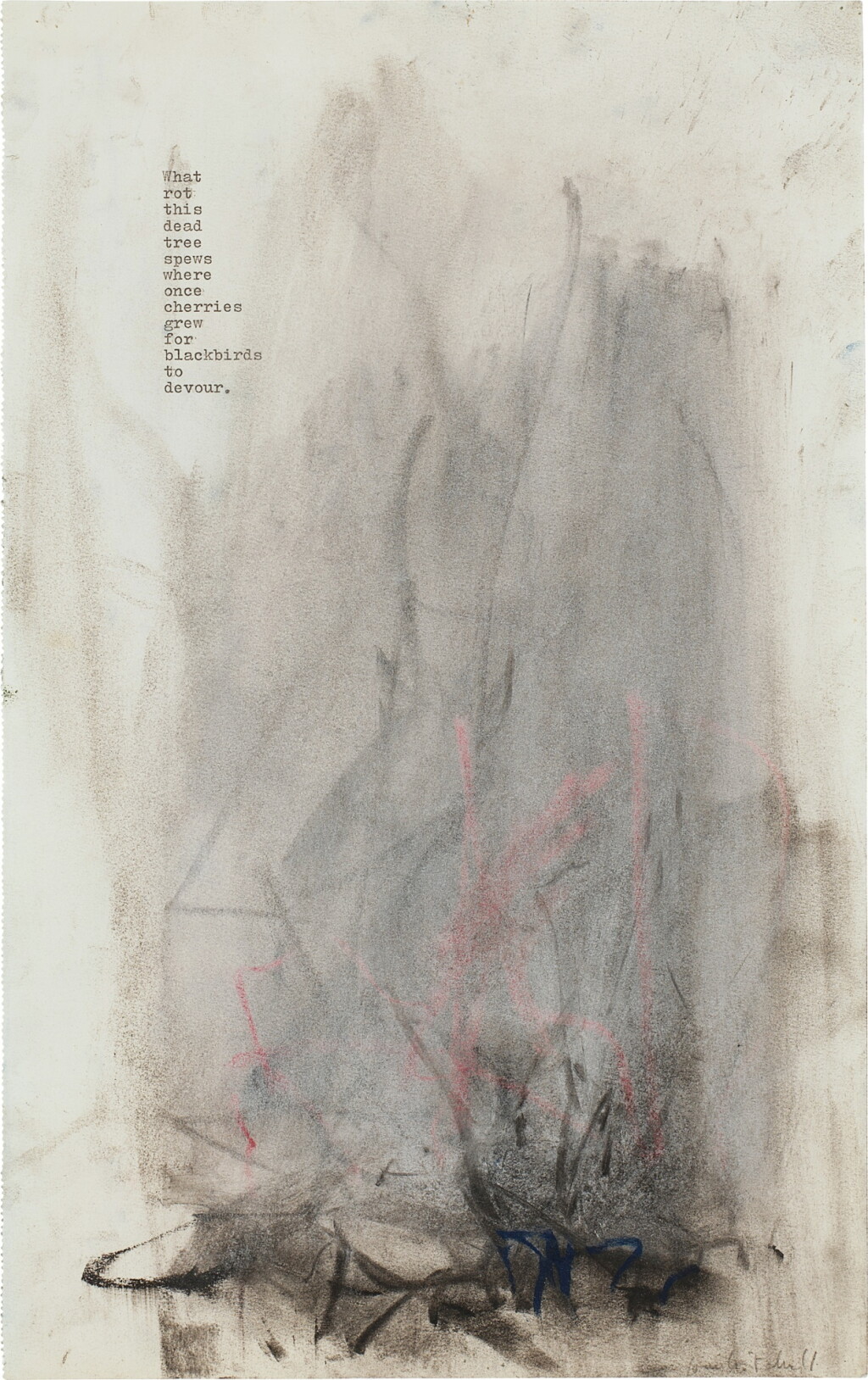 View full screen - View 1 of Lot 314. Untitled (What Rot This Dead Tree Spews).