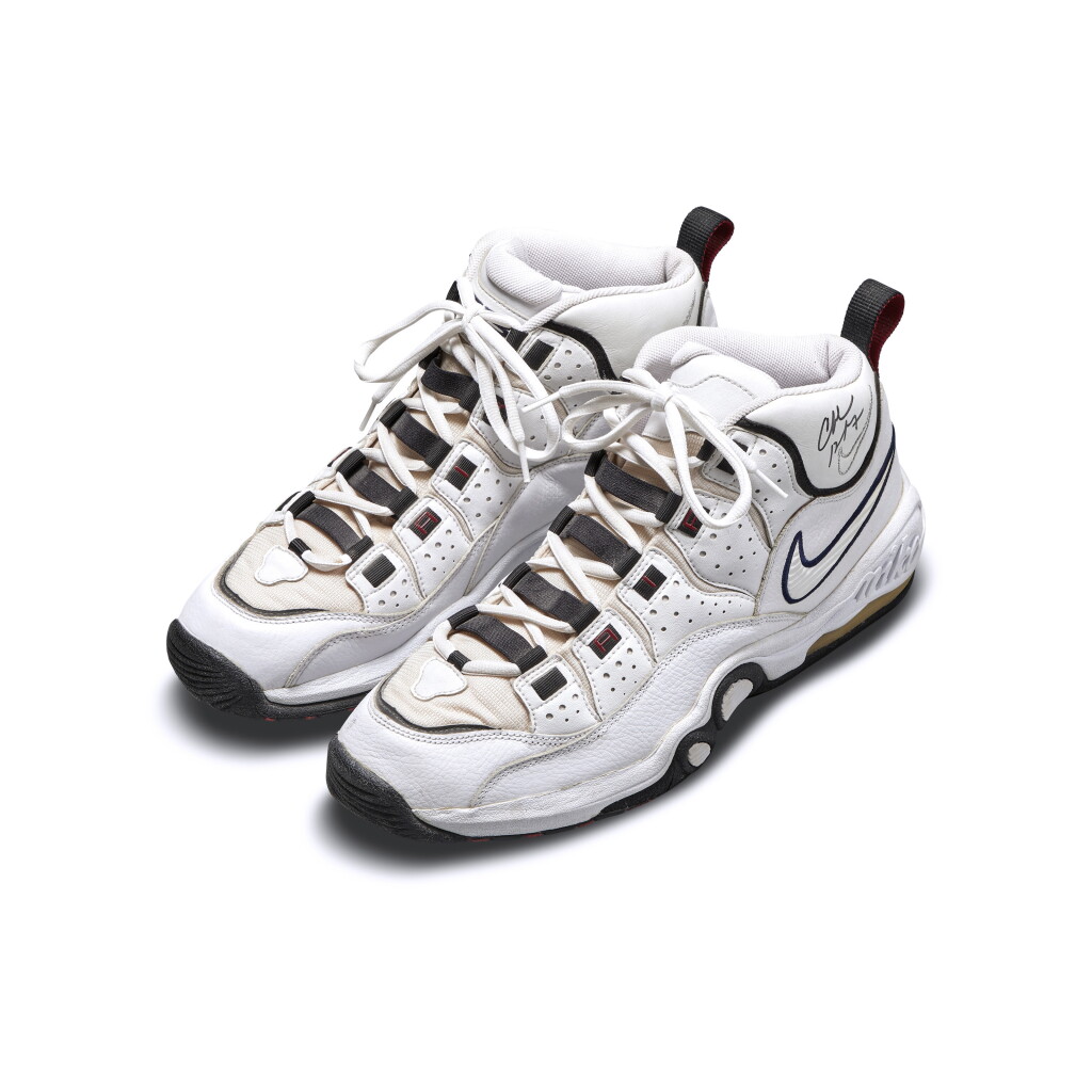 View full screen - View 1 of Lot 810. Nike Charles Barkley Dual Signed Game Worn Air Super CB.